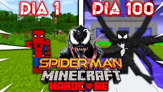 🕸️SOBREVIVÍ 100 Días SIENDO SPIDER-MAN! en Minecraft HARDCORE - (Capitulo Completo) #100dias