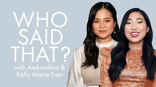 Awkwafina & Kelly Marie Tran Guess Lines From Jack Black, Emma Stone & More | Who Said That | ELLE