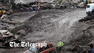 Ecuador: Victim stuck in mud as deadly landslide sweeps through capital Quito