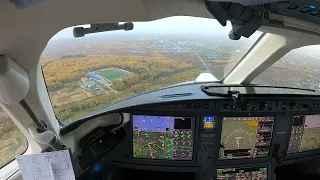 Falcon 7X approach and landing at Nogliki (UHSN), Russia, Sakhalin. Full version.