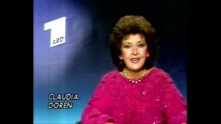 Ansage und sendeschluss. ARD 22.02.1986