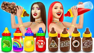 Galaxy Honey Jelly Challenge | Eating Sweet Bottle Candy Drink Desserts by RATATA CHALLENGE