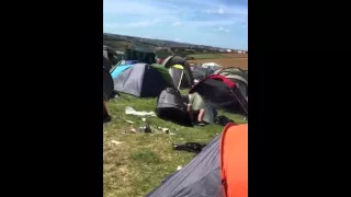 Boardmasters 2015 tent jumping