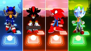 Sonic exe 🆚 Shadow Exe Sonic 🆚 Spider Man Sonic 🆚 Hyper Sonic | Sonic Team Tiles Hop EDM Rush
