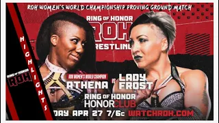Athena vs. Lady Frost ROH TV Highlights 4/27/23