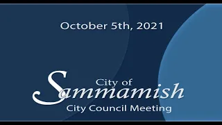 October 5th, 2021 - City Council Meeting