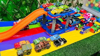 Clean Up Mini Cars! Robocar Poli, Amber, Lightning McQueen, Tayo bus, Thomas & Friends, Unique Toys