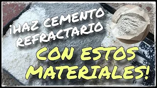 Como hacer cemento refractario casero