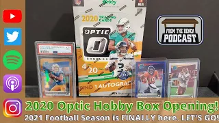 NFL SEASON KICKOFF OPENING! 2020 Donruss Optic Football Hobby Box. Herbert, Burrow, Tua or JLove