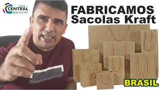 Como Fazer Sacolas de Papel Kraft