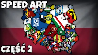 Speed Art #40 (Część 2) - Mapa Kibicowska Polski