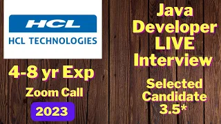 HCL java developer lead interview recording, HCL interview questions and answers, spring, core java