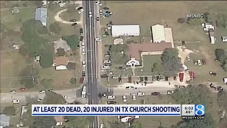 Man opens fire in TX church; more than 20 dead