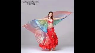 Dreamy Multicolored Semitransparent Adult Belly Dance Perform Isis Wings   Buy Multicolored Isis Win