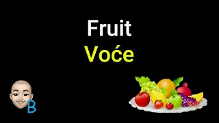 Complete Course Lesson 14 - Fruit ★ Learn Serbian  #serbian #srpski #teacherboko