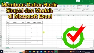 Cara membuat daftar hadir di microsoft excel