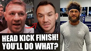 Conor McGregor PREDICTS Head Kick KNOCKOUT of Michael Chandler! TRASHES Him for Comments, UFC 286..