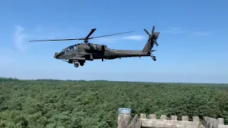Apache Helicopter Fly-by