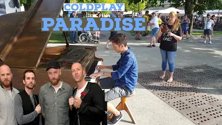 Amazing "Paradise" (Coldplay) Street Piano Performance