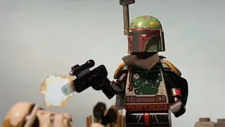 The Mandalorian: Boba Fett vs. Stormtroopers Scene in LEGO