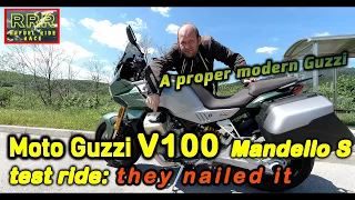 Moto Guzzi V100 Mandello S test ride: they nailed it