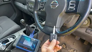 2007 Nissan Navara All Keys Lost. Remote key NSN14 using Autel IM508. Automatic pin calculation.