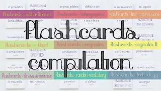 Flashcards Compilation - Activate Your  Spanish Vocabulary