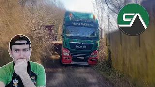 HGV Driver Gets Stuck