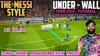 FREE KICK TUTORIAL EFOOTBALL 23 | UNDER WALL & long Range Curler | 100% Goal Scoring Trick