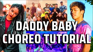 DADDY BABY CHOREO TUTORIAL | CHOREOGRAPHY SHUFFLE TUTORIAL | ADVANCED SHUFFLE COMBO TUTORIAL