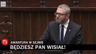 Awantura w sejmie! BĘDZIESZ PAN WISIAŁ!