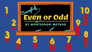 How To Introduce Even And Odd Numbers to Kids?// Montessori Activity// Counter And Cards