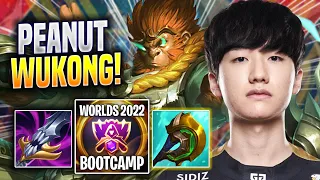 PEANUT IS SO CRAZY WITH WUKONG! - GEN Peanut Plays Wukong JUNGLE vs Lee Sin! | Bootcamp 2022