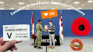 Canadian Armed Forces (CAF) Enrolment Ceremony - Full Length