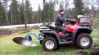 Kyntöä mönkijällä 2012 |Atv plowing 2012|