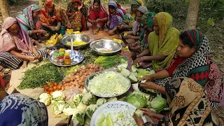 100 KG Fresh Vegetables & Rice Prepared By Village Women - Tasty Mixed Vegetables Rice Cooking