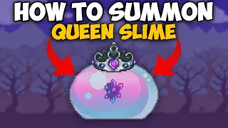 Terraria How To Summon Queen Slime and Get Gelatin Crystal