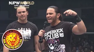 Young Bucks throw down their challenge for the IWGP Heavyweight Tag Championship!