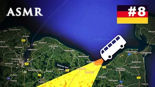 ASMR Google Maps Bus Ride #8 in Germany | 1 Hour