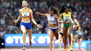 CRAZY 4x400 Final Ends In Historic Finish For Femke Bol || 2023 World Championships