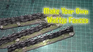 Make Your Own Wattle Fence - Wargaming Scenery Tutorial