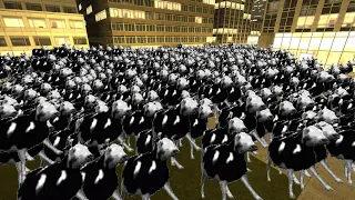 Trying To Escape The Polish Cow Horde in Gmod !!!