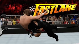 WWE Fast Lane 2015: Daniel Bryan vs. Roman Reigns FULL MATCH【WWE 2K15】