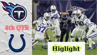 Tennessee Titans vs Indianapolis Colts 4th Qtr FULL Highlights | Week 12 | NFL Season 2020-21