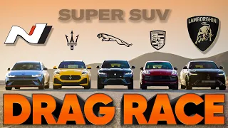 Ioniq 5 N v Urus Performante v Macan GTS v F-Pace SVR v Grecale Trofeo  — Cammisa Ultimate Drag Race