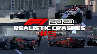 F1 2021 REALISTIC CRASHES #5