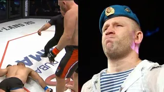 Heavy knockout in a battle! Kharitonov knocked out the Spartan! Paratrooper versus english fighter!