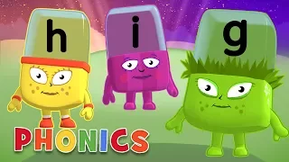 Phonics - Learn to Read | Letters G, H, I | Alphablocks