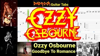 Goodbye To Romance - Ozzy Osbourne - Guitar + Bass TABS Lesson