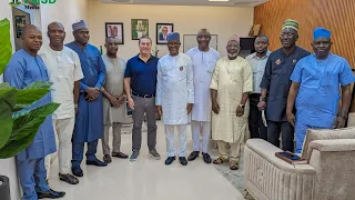 Nigeria's Sports Minister, Enoh Meets With NFF, Super Eagles Coach Peseiro  Over 2023 Afcon Plans